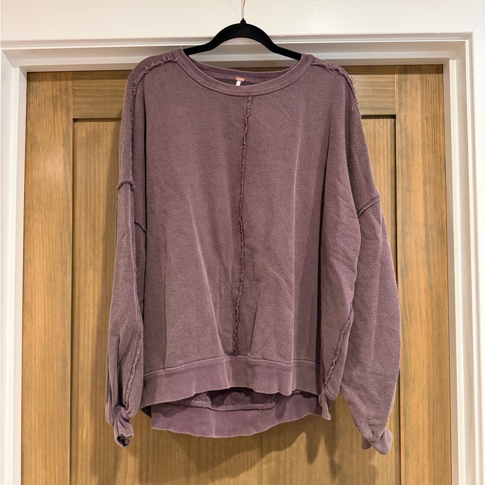 FREE PEOPLE Open-Back Sweatshirt